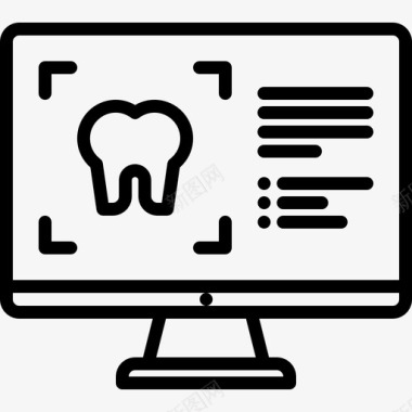 X光牙医54线性图标图标