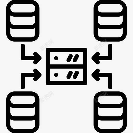 网络大数据67线性图标svg_新图网 https://ixintu.com 大数 数据 线性 网络