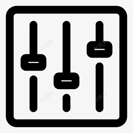 混音器控制电子图标svg_新图网 https://ixintu.com 均衡器 控制 混音 电子 配件 音乐