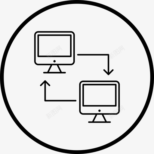 已连接系统连接互联网安全图标svg_新图网 https://ixintu.com 互联网 图标 安全 系统 线路 网络 连接