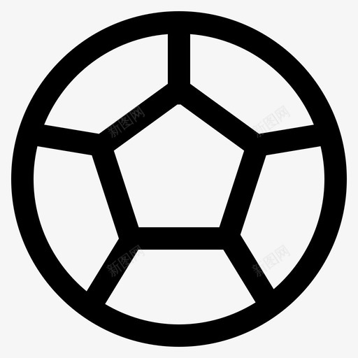 足球打球运动图标svg_新图网 https://ixintu.com 体育 打球 游戏 足球 运动