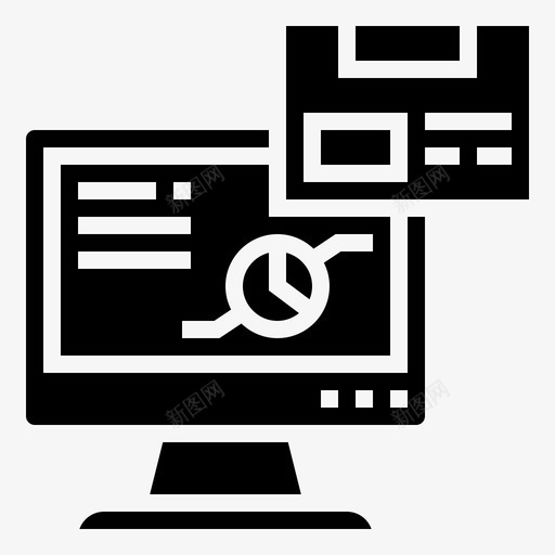 信息计算机数据图标svg_新图网 https://ixintu.com 信息 在线 批量生产glyph 数据 程序 计算机