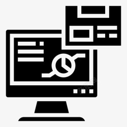 批量计算机信息计算机数据图标高清图片