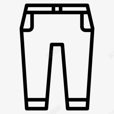裤子衣服120直线型图标图标