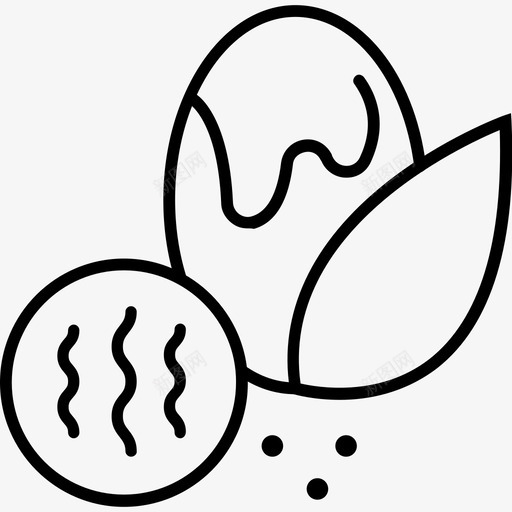 肉豆蔻黄油食品图标svg_新图网 https://ixintu.com 一般香料 肉豆蔻 食品 香料 黄油