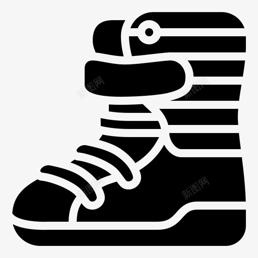 鞋靴子时装图标svg_新图网 https://ixintu.com 嘻哈 图案 时装 运动鞋 靴子 鞋类