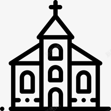 教堂葬礼16直系图标图标
