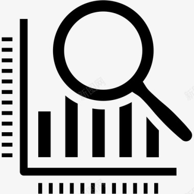 图形放大镜搜索分析商业金融图标图标