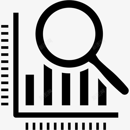 图形放大镜搜索分析商业金融图标svg_新图网 https://ixintu.com 分析 商业 图形 搜索 放大镜 金融