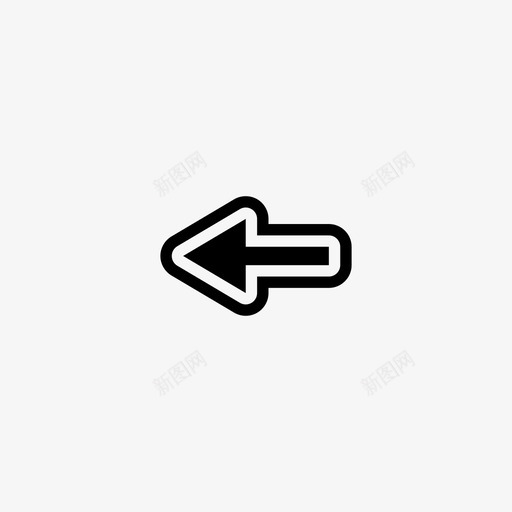 箭头背面光标图标svg_新图网 https://ixintu.com 光标 圆边 方向 方式 箭头 背面