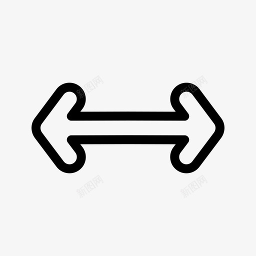 双向箭头箭头双箭头图标svg_新图网 https://ixintu.com 双向 图标 箭头 线图