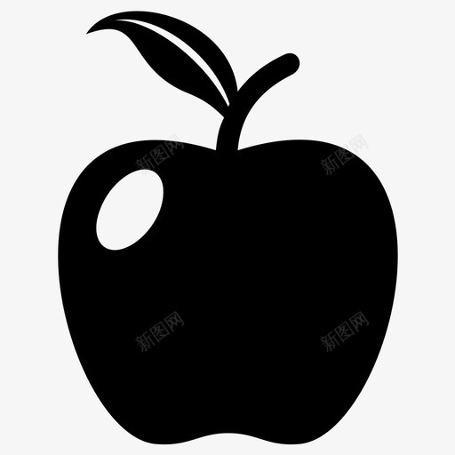 苹果食品新鲜图标svg_新图网 https://ixintu.com 新鲜 植物 水果 苹果 蔬菜 食品