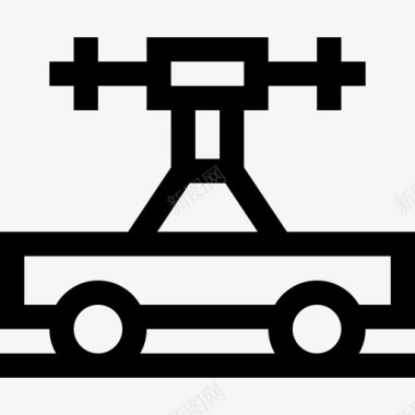 德雷辛26号铁路直线图标图标