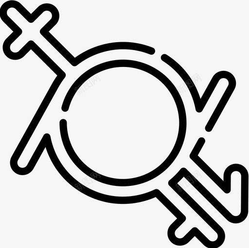 性别流动性别认同3直系图标svg_新图网 https://ixintu.com 性别 流动 直系 认同