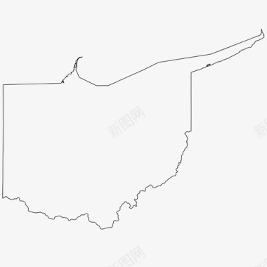 俄亥俄州美国美利坚合众国图标图标