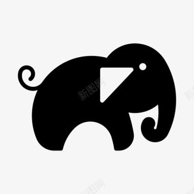 大象动物泰国动物图标图标