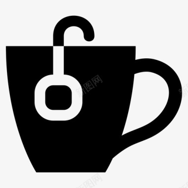 茶啤酒杯子图标图标