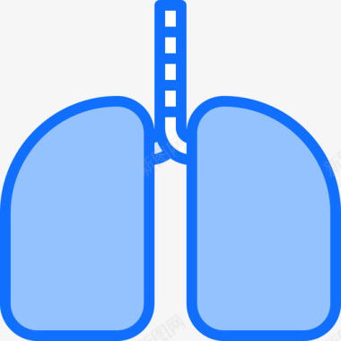 肺医学44蓝色图标图标