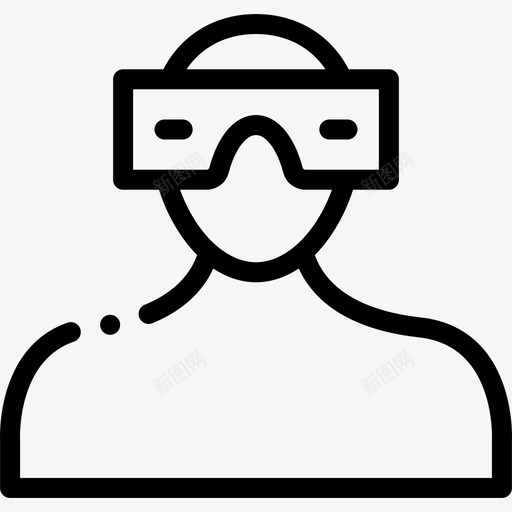 Vr眼镜电影工业13线性图标svg_新图网 https://ixintu.com Vr 工业 电影 眼镜 线性