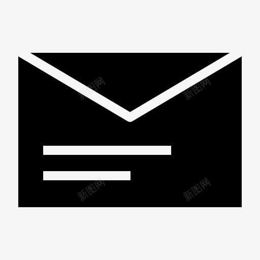 电子邮件消息基本ui图标svg_新图网 https://ixintu.com 基本ui图标 消息 电子邮件