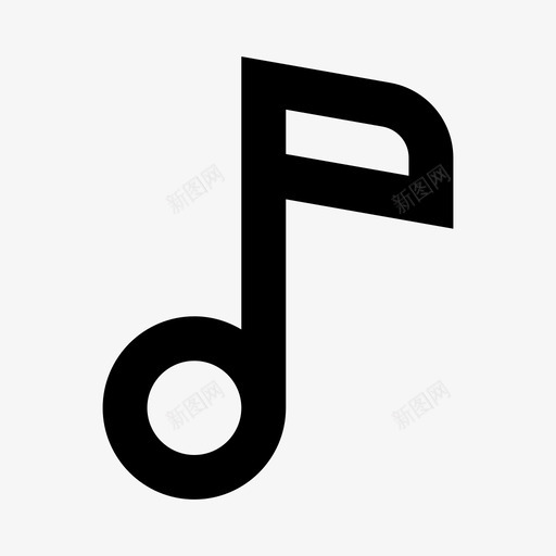 音调音乐音符图标svg_新图网 https://ixintu.com 基本 声音 套件 用户界面 音乐 音符 音调