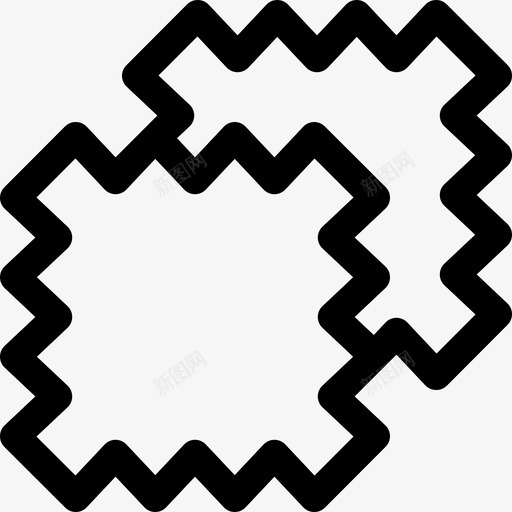 线状缝纫织物82图标svg_新图网 https://ixintu.com 线状缝纫织物82