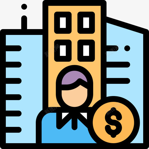 办公室工商管理5线性颜色图标svg_新图网 https://ixintu.com 办公室 工商管理 线性 颜色