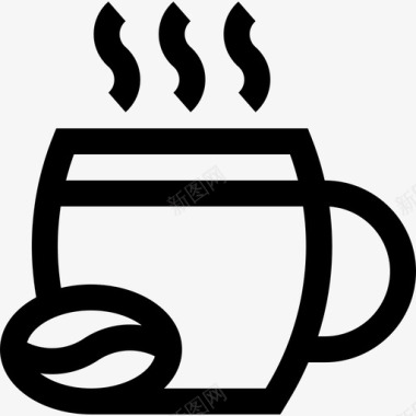 咖啡早餐18直系图标图标