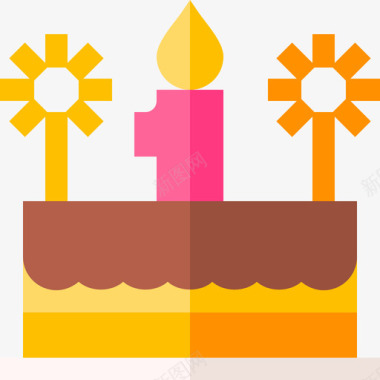 生日蛋糕生日103平的图标图标