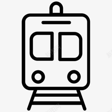 火车厢式货车公共交通图标图标