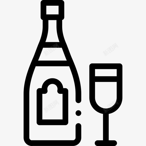 香槟杯73号酒吧直线型图标svg_新图网 https://ixintu.com 73号 直线 线型 酒吧 香槟