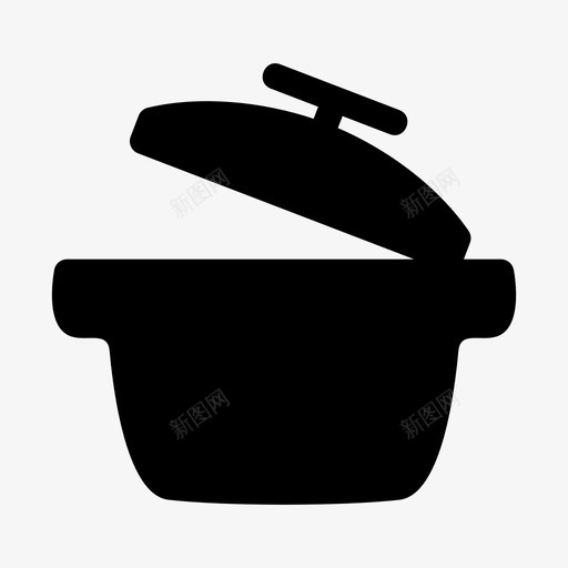 酱汁锅厨师烹饪图标svg_新图网 https://ixintu.com 厨师 厨房 器具 烹饪 酱汁