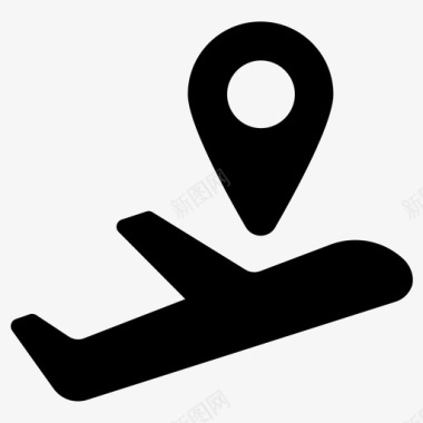 机场飞机航空图标图标