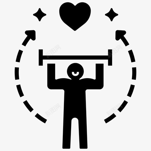 健康生活平衡健身图标svg_新图网 https://ixintu.com 健康生活 健身 平衡 生活技能自我提高 生活方式