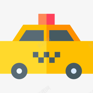 出租车车辆和交通工具图标图标