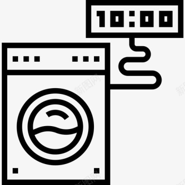 洗衣机domotics27直列式图标图标