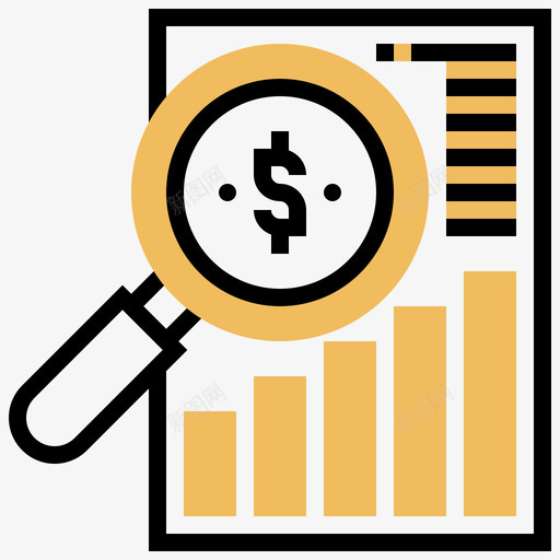 市场分析投资59黄影图标svg_新图网 https://ixintu.com 市场分析 投资59 黄影