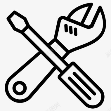 修理工具施工工具车库工具图标图标