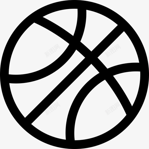 篮球活跃的生活方式23直线型图标svg_新图网 https://ixintu.com 活跃的生活方式23 直线型 篮球