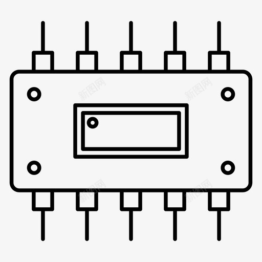 比较器ic芯片电子元件图标svg_新图网 https://ixintu.com ic 半导体 图标 比较器 电子元件 硬件 线图 芯片 计算机 集成电路