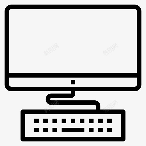 计算机数字学习1线性图标svg_新图网 https://ixintu.com 学习 数字 线性 计算机