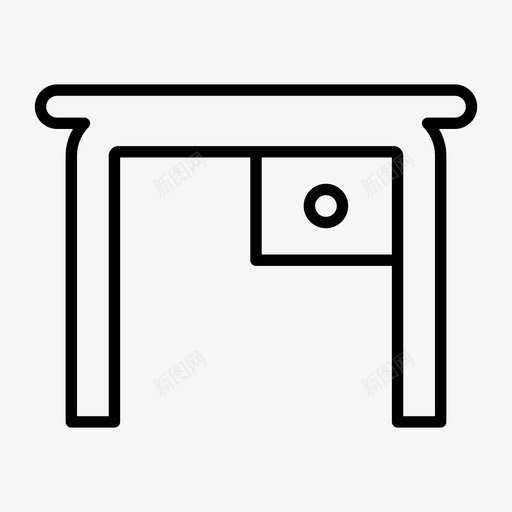 办公桌家具办公室图标svg_新图网 https://ixintu.com 办公室 办公桌 场所 家具 工作 工作场 桌子 系列 餐桌