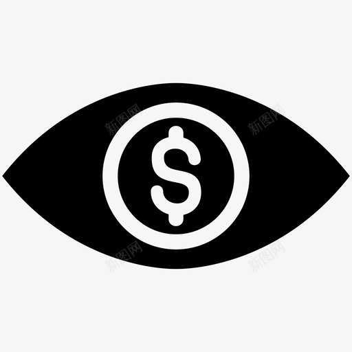 美元观点图标svg_新图网 https://ixintu.com 美元 观点