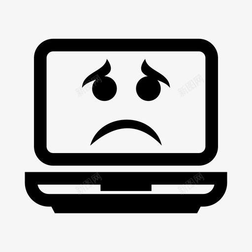 悲伤情感眼神图标svg_新图网 https://ixintu.com 印象 悲伤 情感 眼神