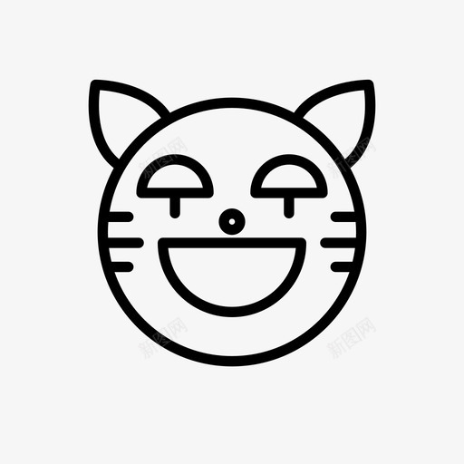 老虎动物哭泣图标svg_新图网 https://ixintu.com 1行 动物 可爱 哭泣 符号 老虎 表情