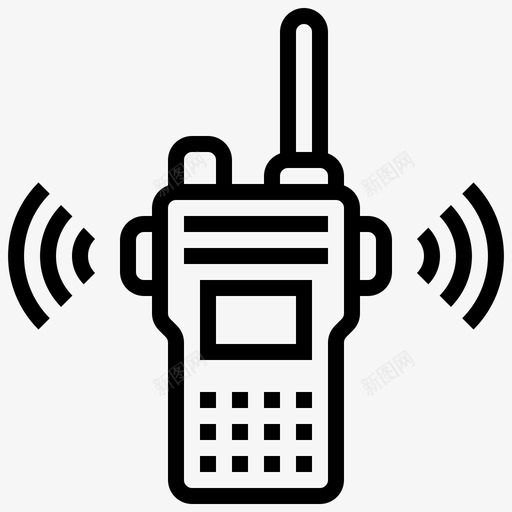 对讲机通信无线电图标svg_新图网 https://ixintu.com 发射机 对讲机 无线电 追溯技术1 通信