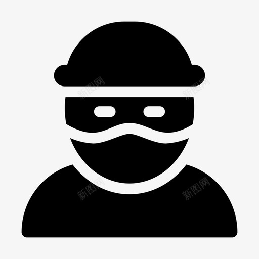 小偷强盗窃贼图标svg_新图网 https://ixintu.com 小偷 强盗 窃贼 黑帮