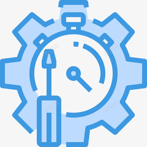 时间管理商业概念13蓝色图标svg_新图网 https://ixintu.com 商业 时间管理 概念 蓝色