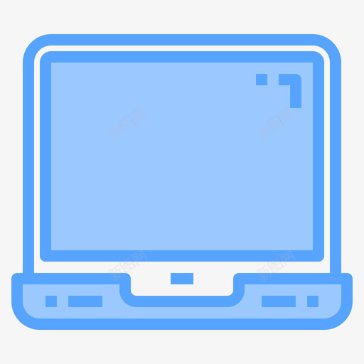 笔记本电脑办公文具21蓝色图标svg_新图网 https://ixintu.com 办公文具 电脑 笔记本 蓝色