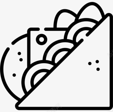 三明治弹簧58直线型图标图标